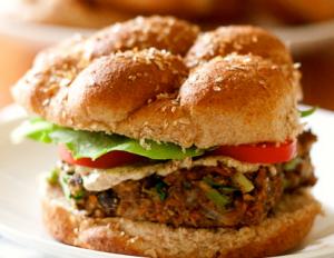 Bulgar Black Bean Veggie Burger