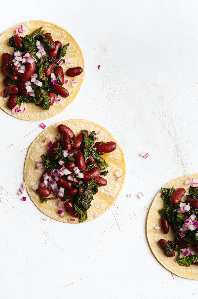 Kidney Bean and Kale Tacos US Dry Bean Council