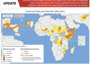 Latest Reporting on global Food Insecurity as presented on FEWSNET