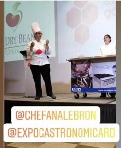 Dominican Chef Ana Lebrón at the Culinary Cup Expogastronomica food show
